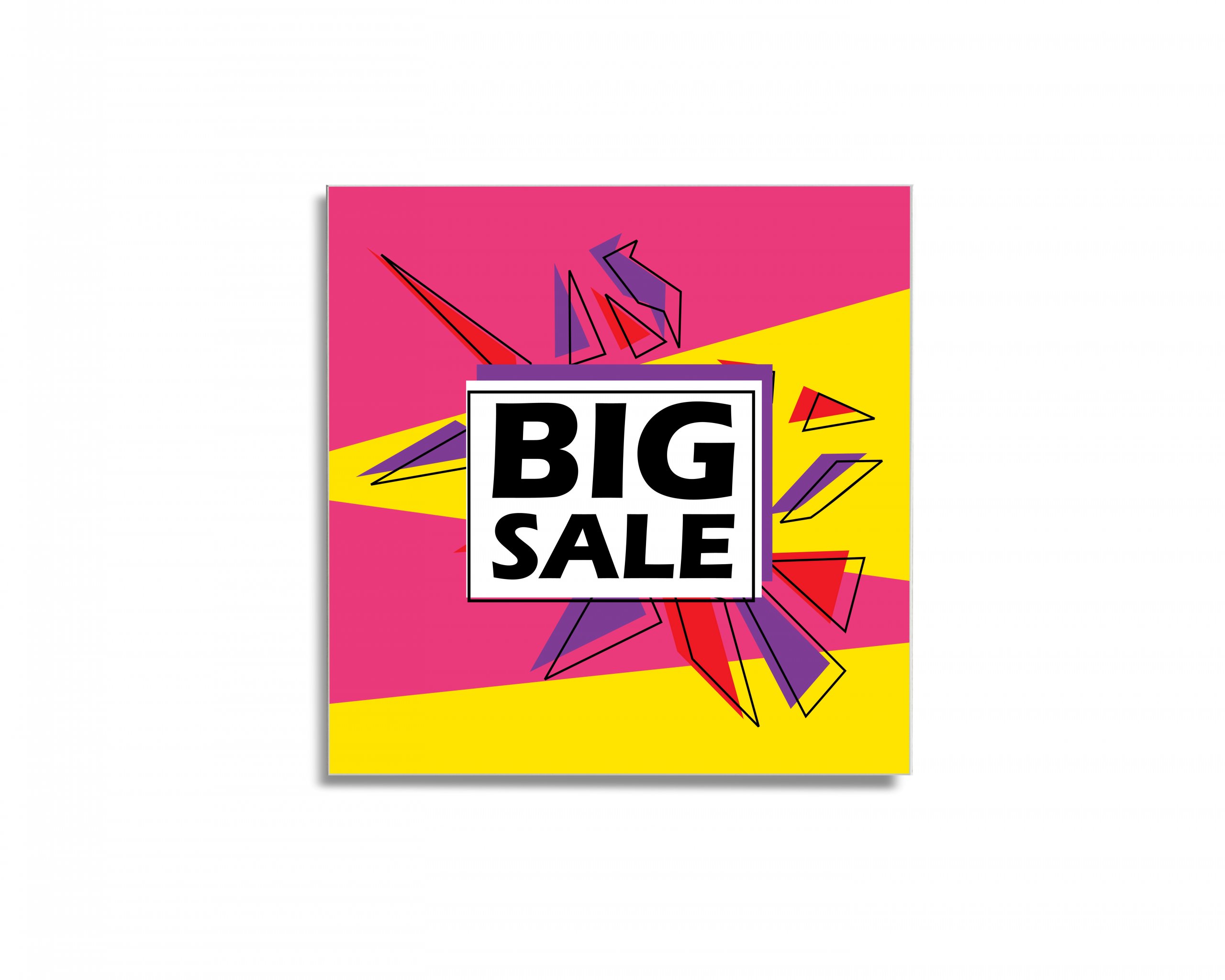 Magnetická tabuľa easy - motív Big Sale