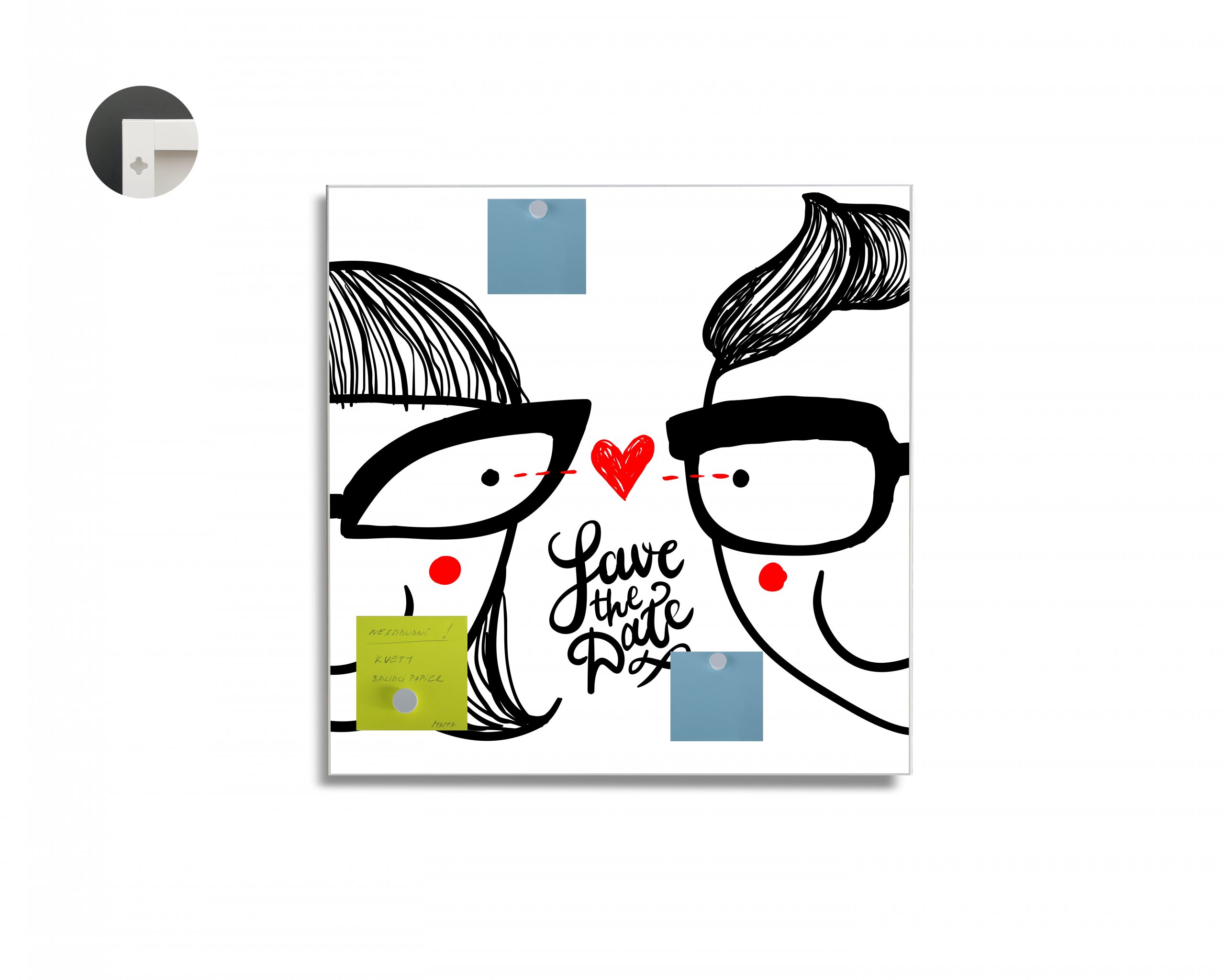 Magnetická tabuľa easy - motív Love 4