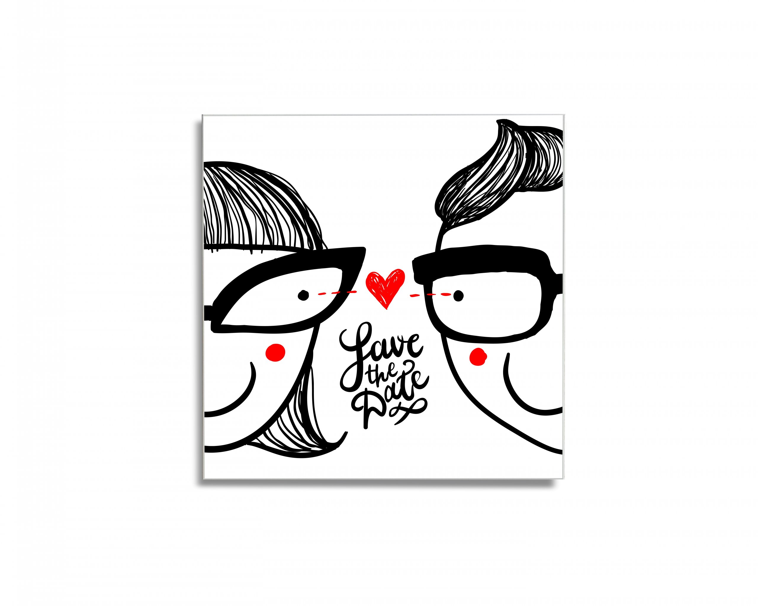 Magnetická tabuľa easy - motív Love 4