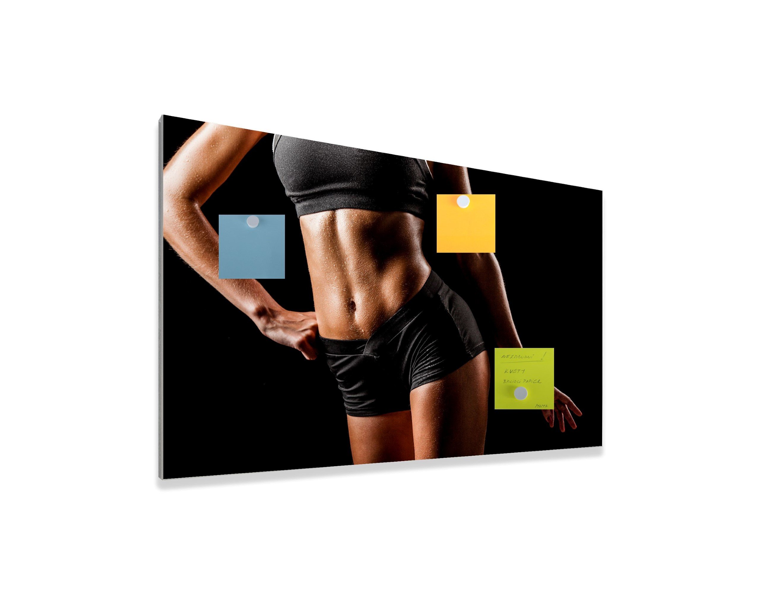 Magnetická tabuľa easy MTv - motív fitness 2
