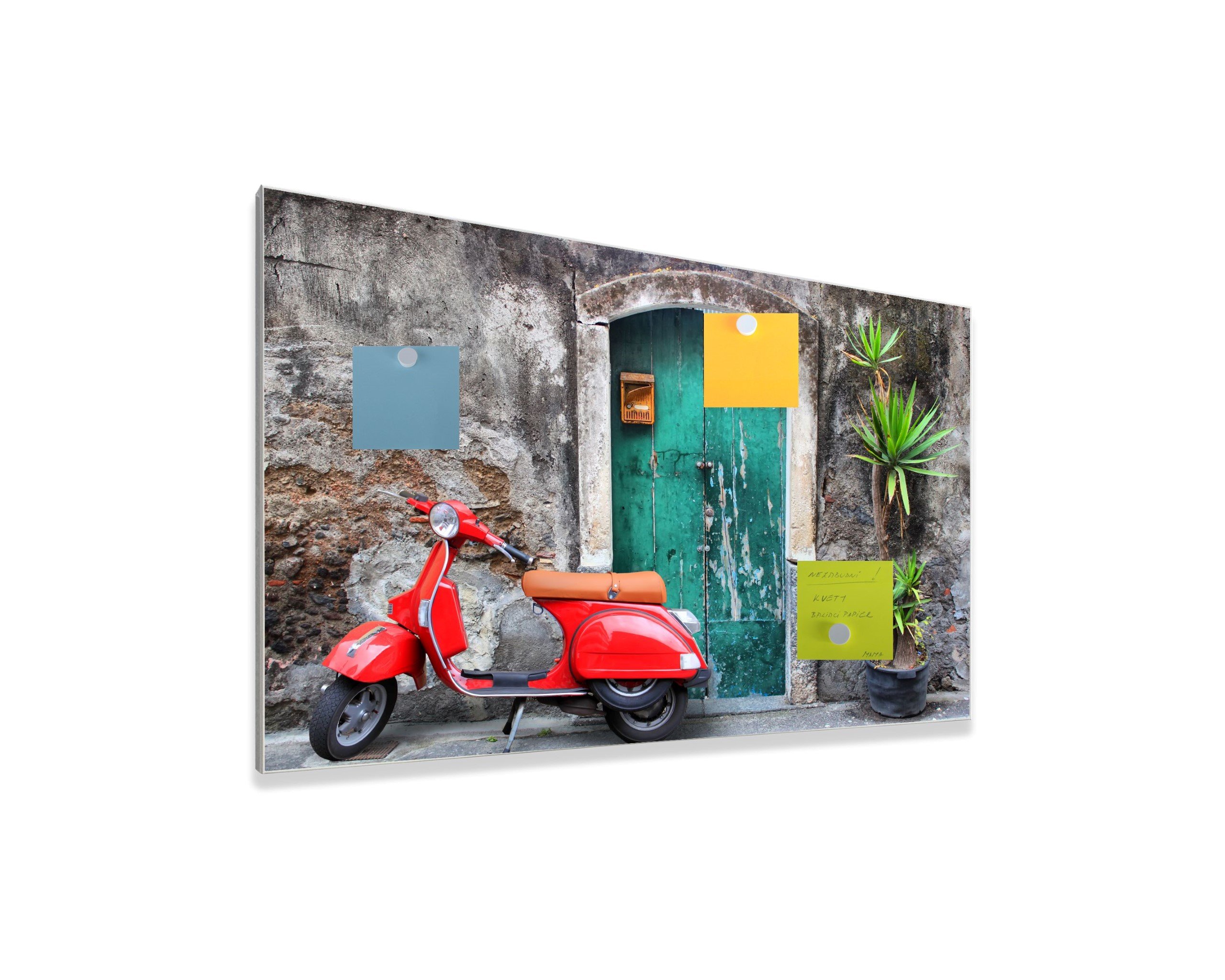Magnetická tabuľa easy MTv - motív moped 2