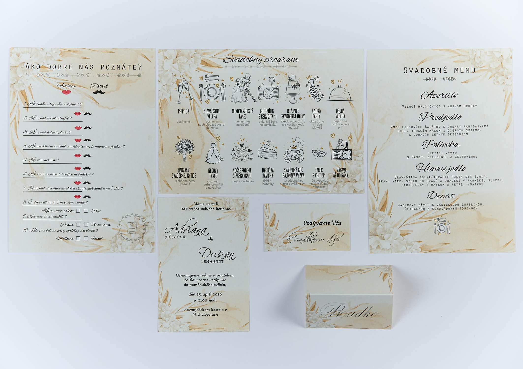 Svadobné oznámenie - Essence