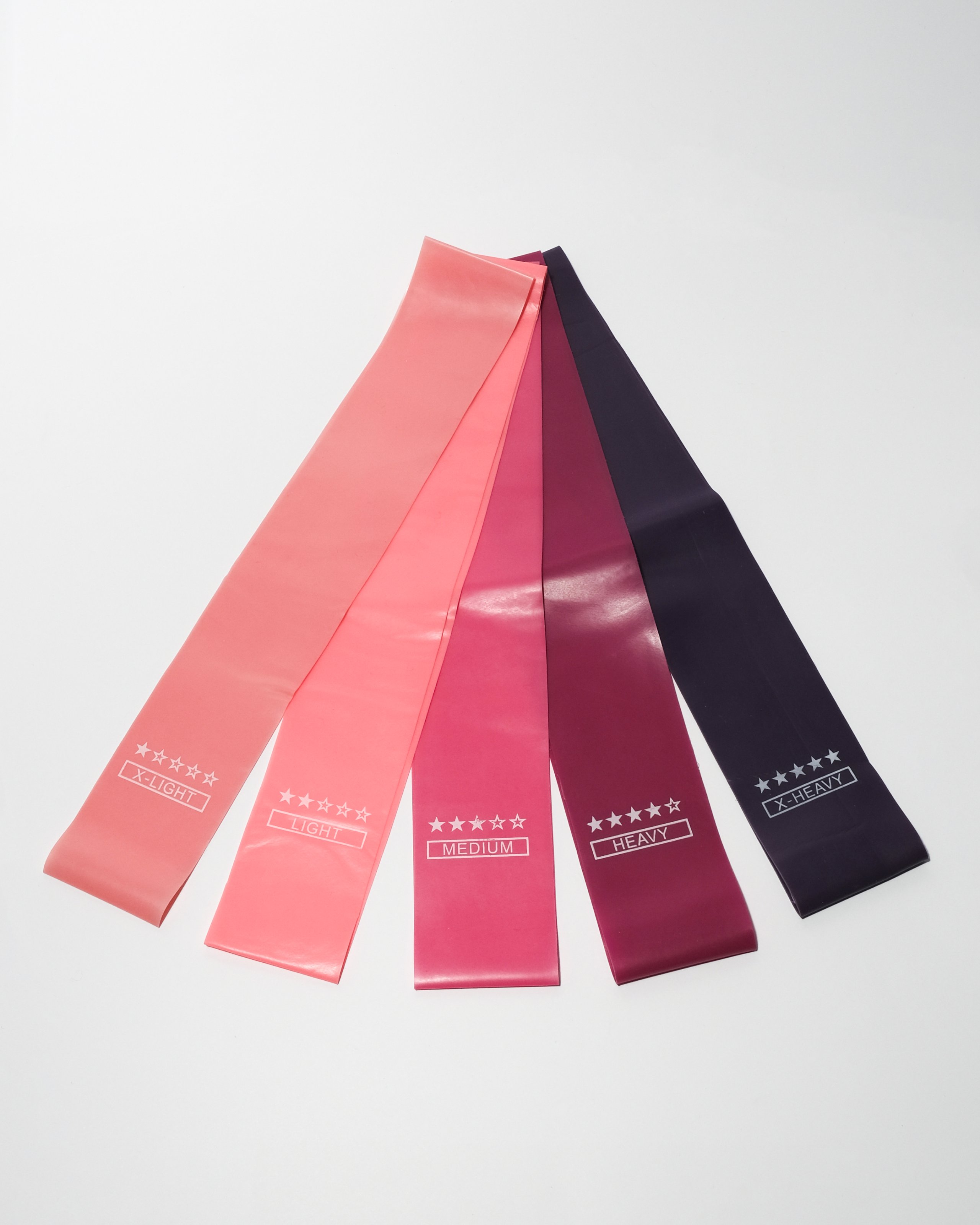 Gumové posilňovacie pásy (expandery) – Set 5 úrovní odporu