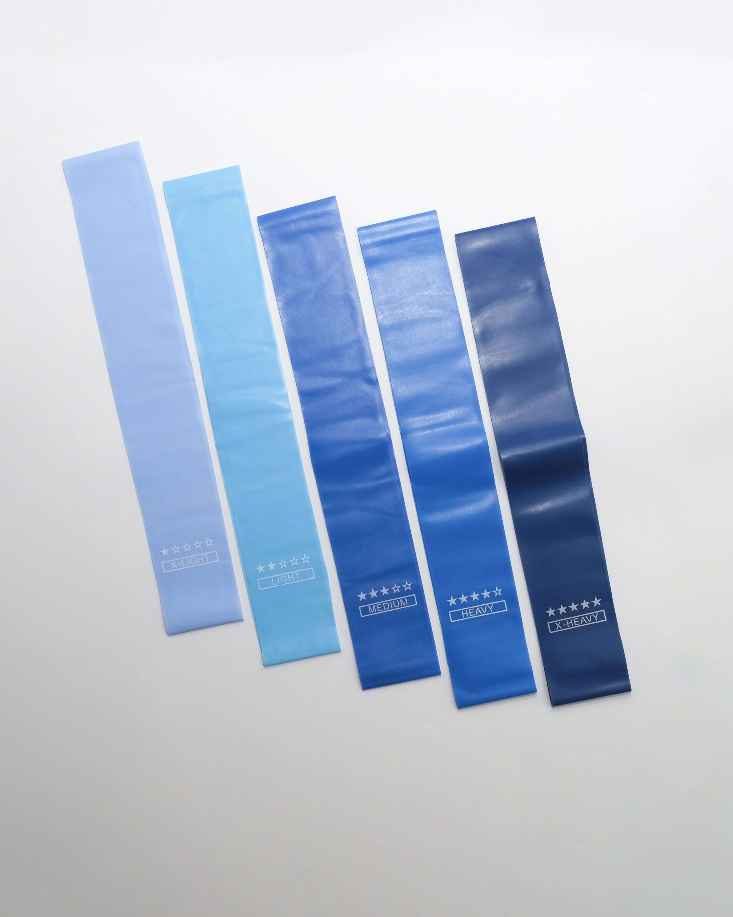 Gumové posilňovacie pásy (expandery) – Set 5 úrovní odporu