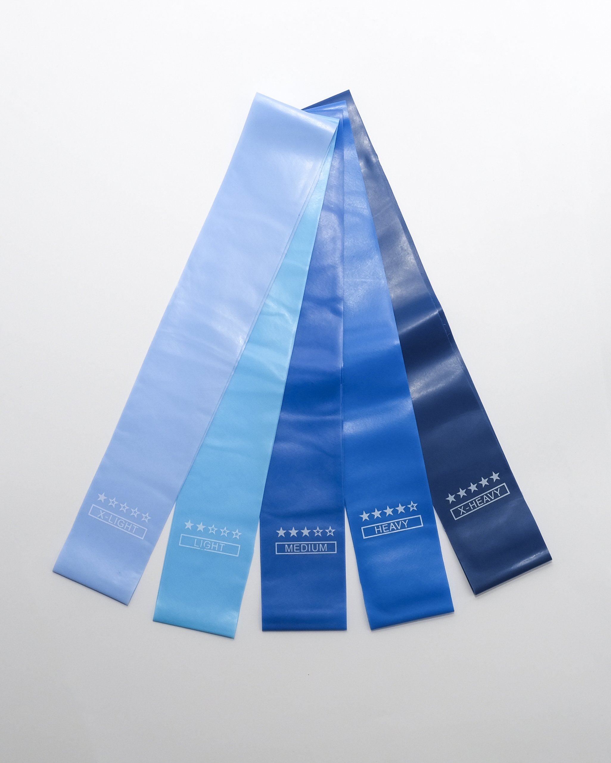 Gumové posilňovacie pásy (expandery) – Set 5 úrovní odporu