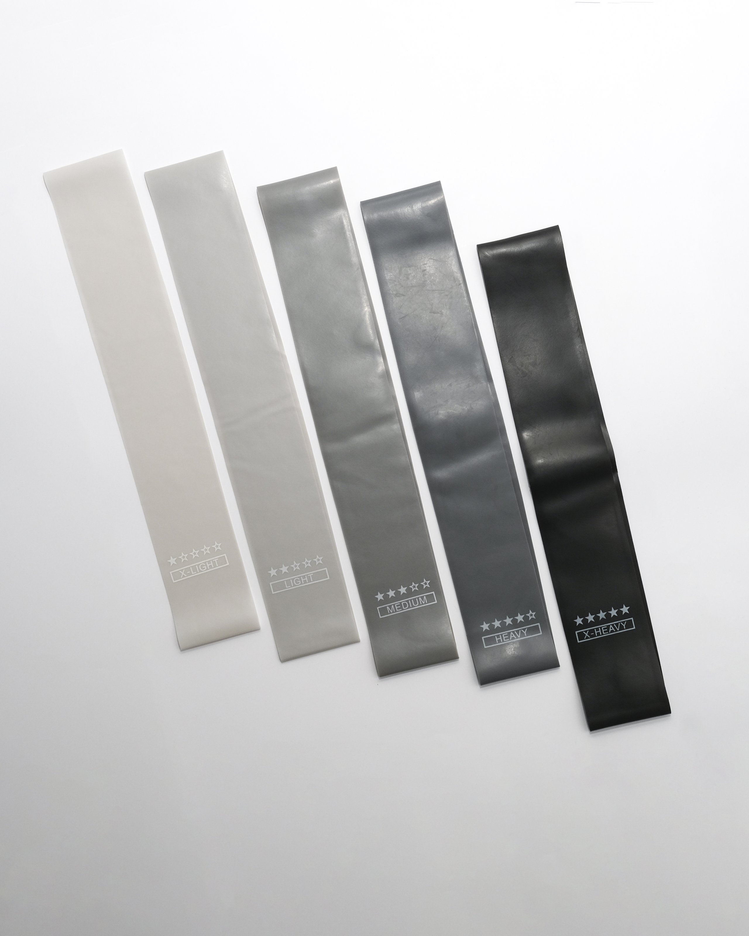 Gumové posilňovacie pásy (expandery) – Set 5 úrovní odporu