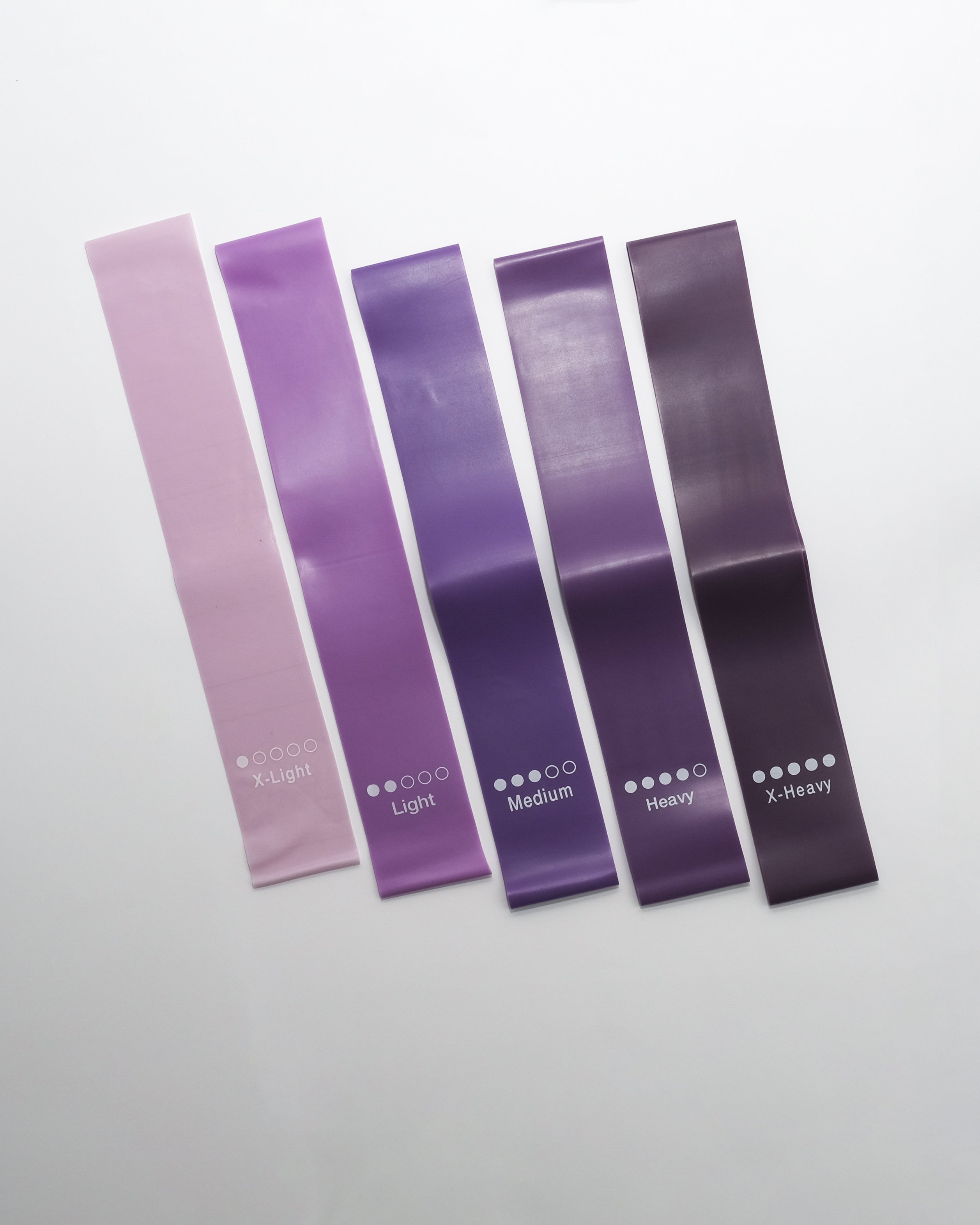 Gumové posilňovacie pásy (expandery) – Set 5 úrovní odporu