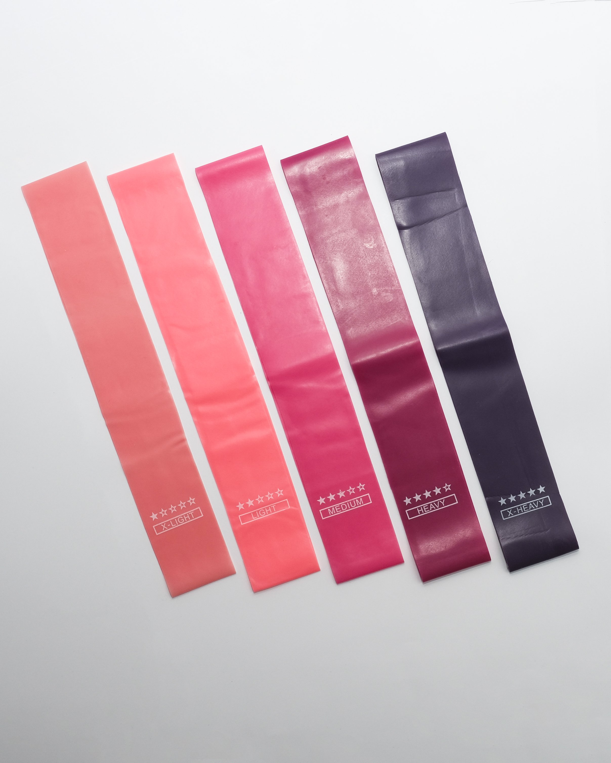 Gumové posilňovacie pásy (expandery) – Set 5 úrovní odporu