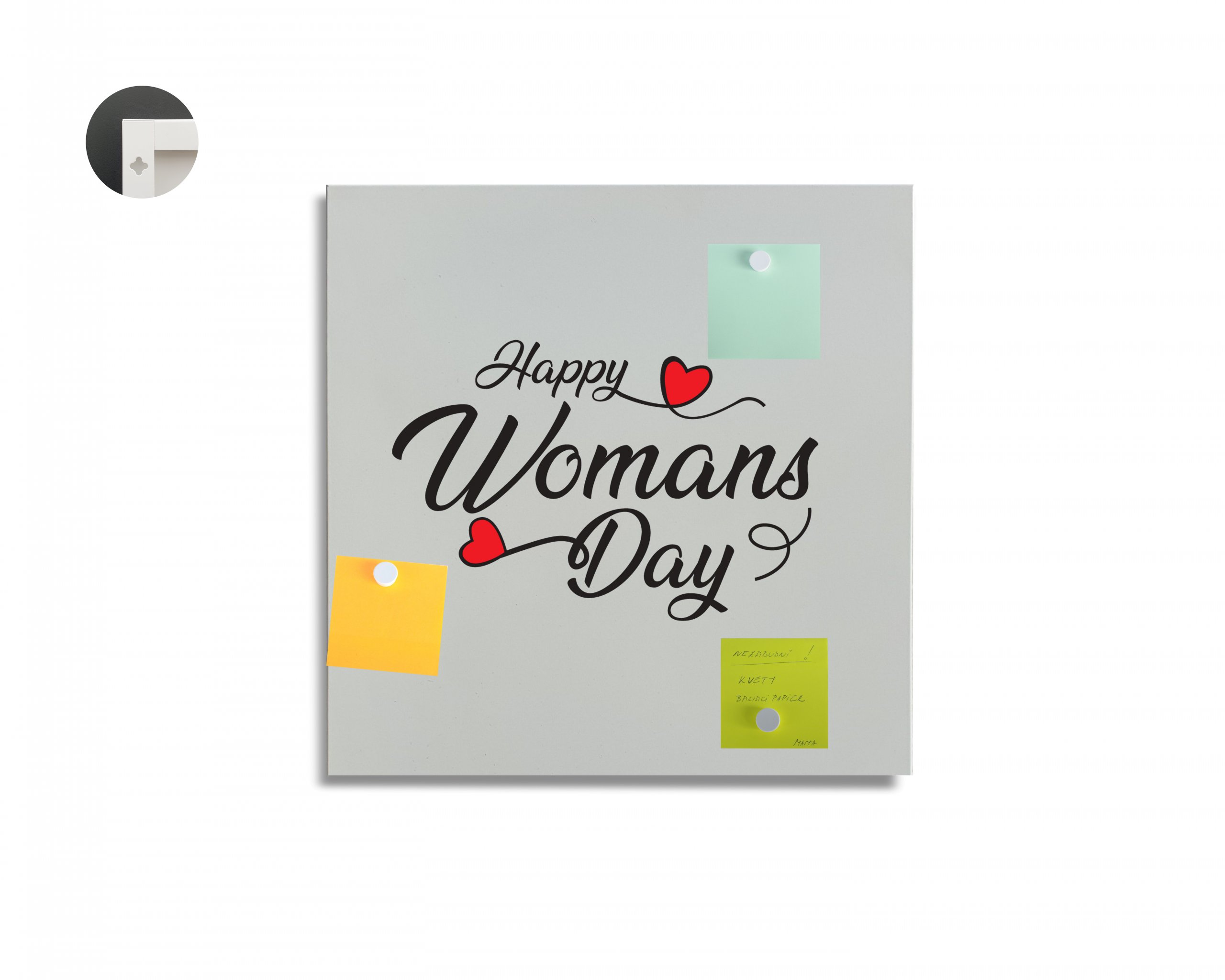 Magnetická tabuľa easy - motív Happy Womans Day