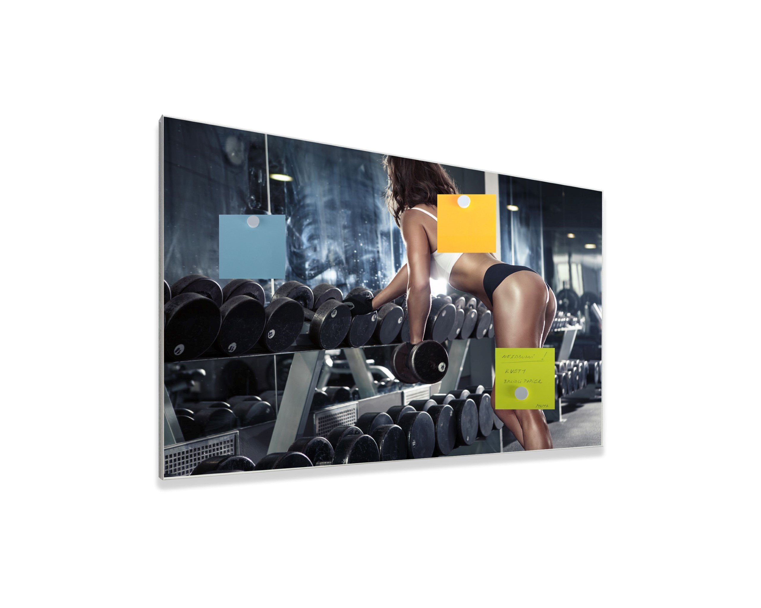 Magnetická tabuľa easy MTv - motív fitness 4