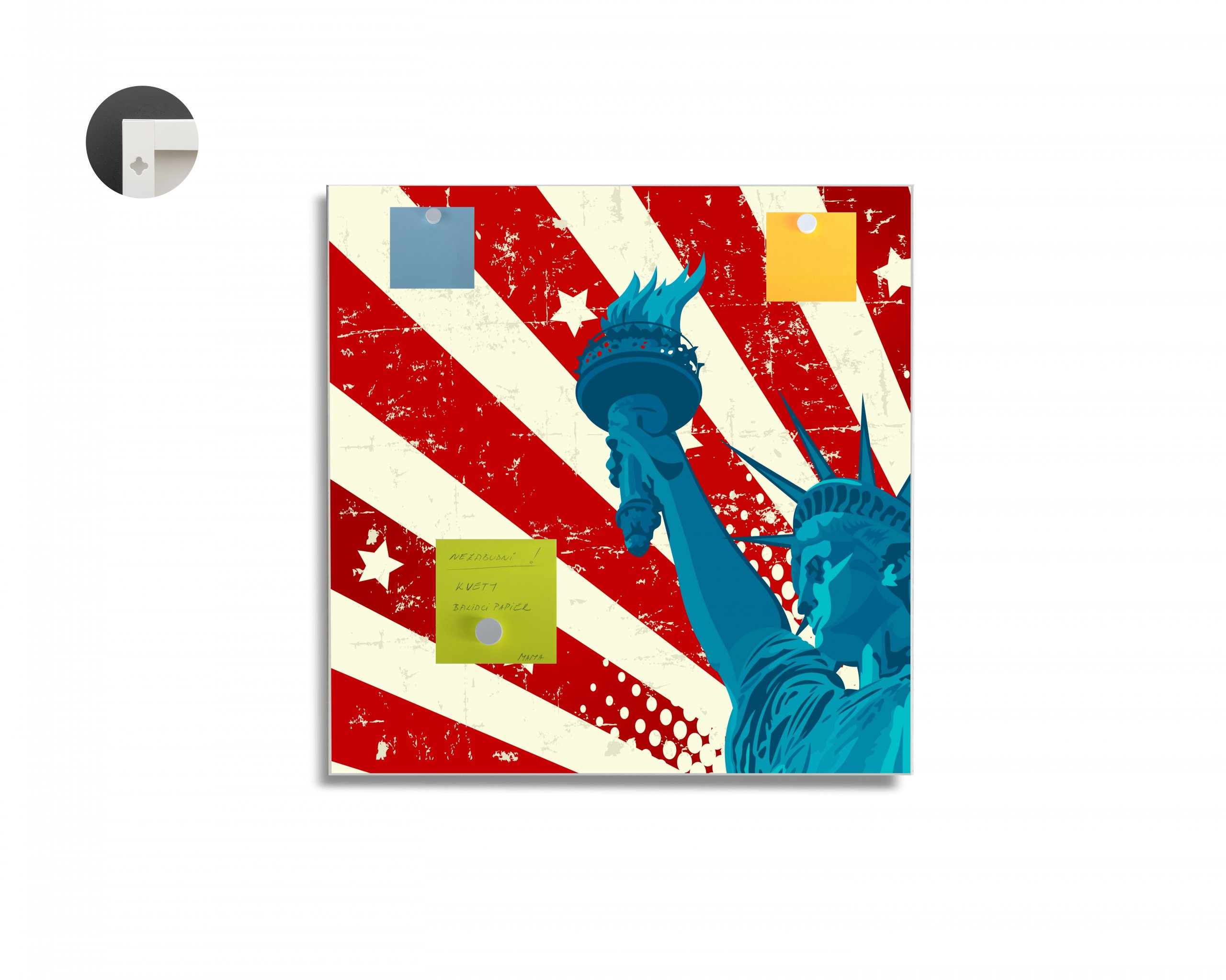 Magnetická tabuľa easy - motív USA 2