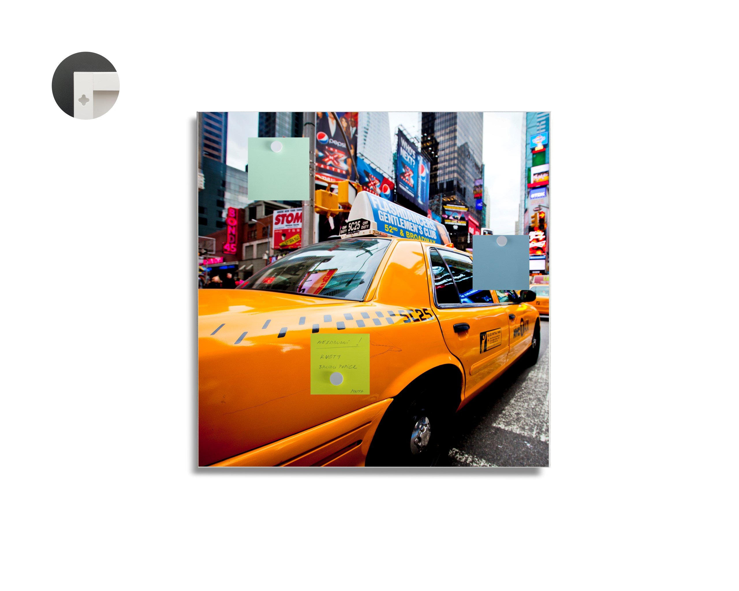 Magnetická tabuľa easy - motív taxi