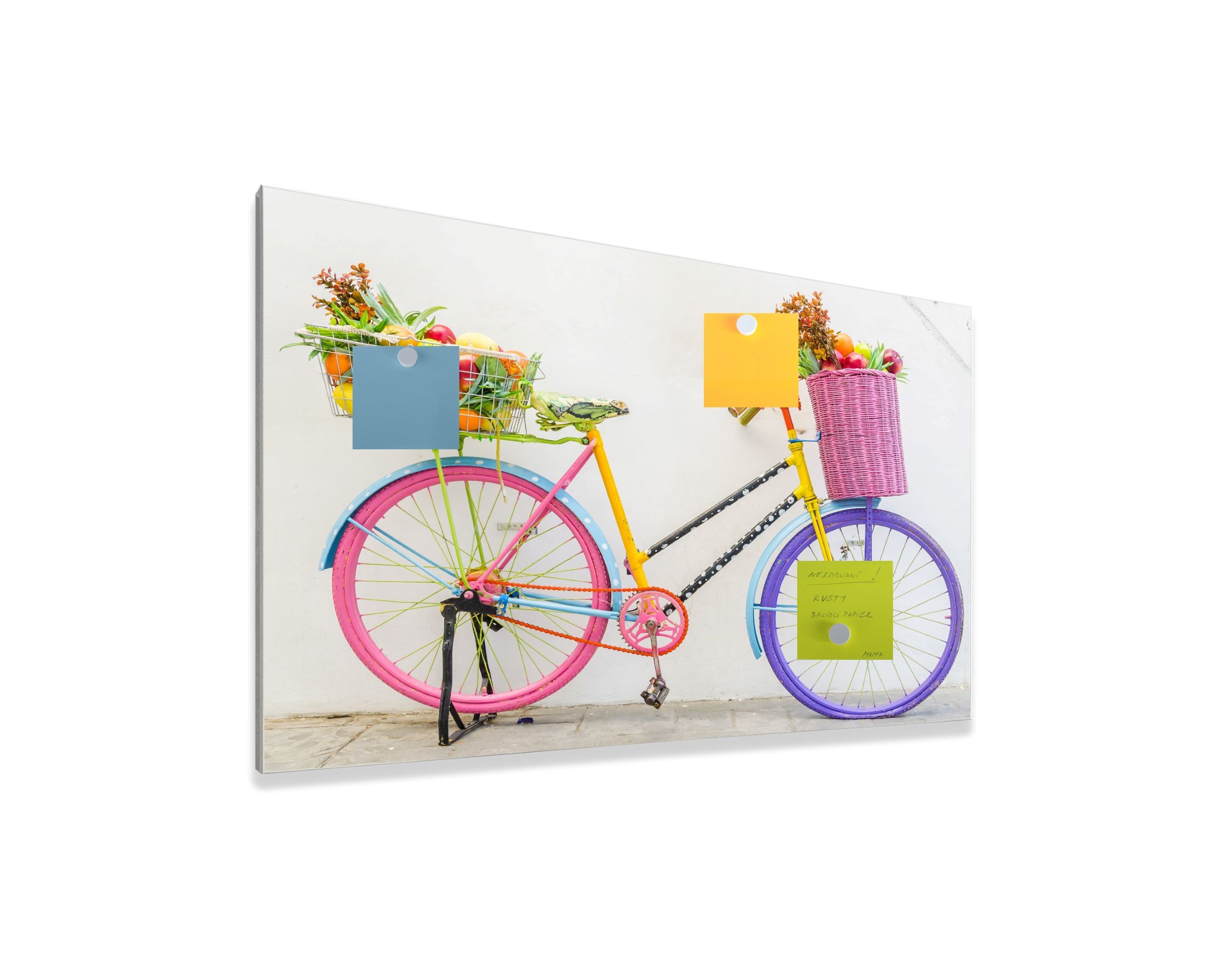 Magnetická tabuľa easy MTv - motív bicykel 2