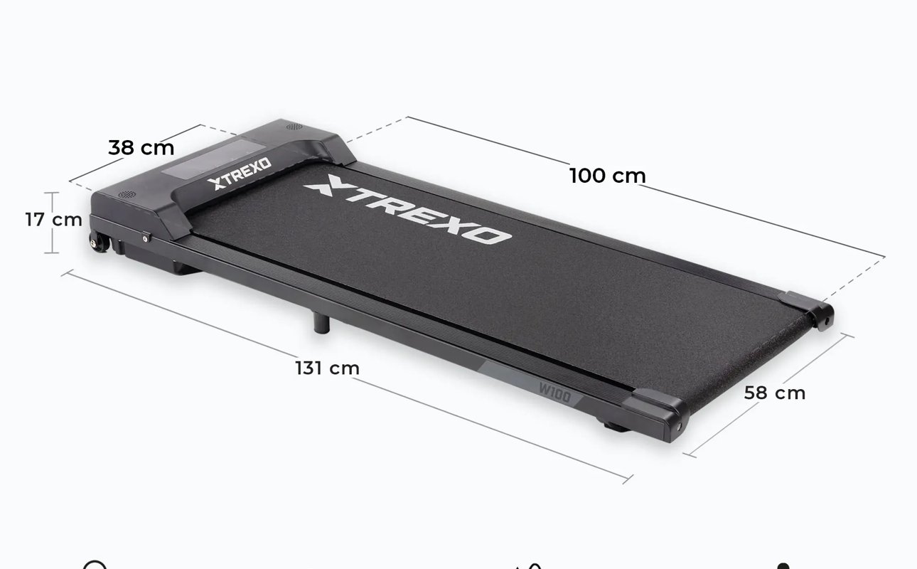 Bežecký pás XTREXO W100 – kompaktný treadmill na domáce kardio