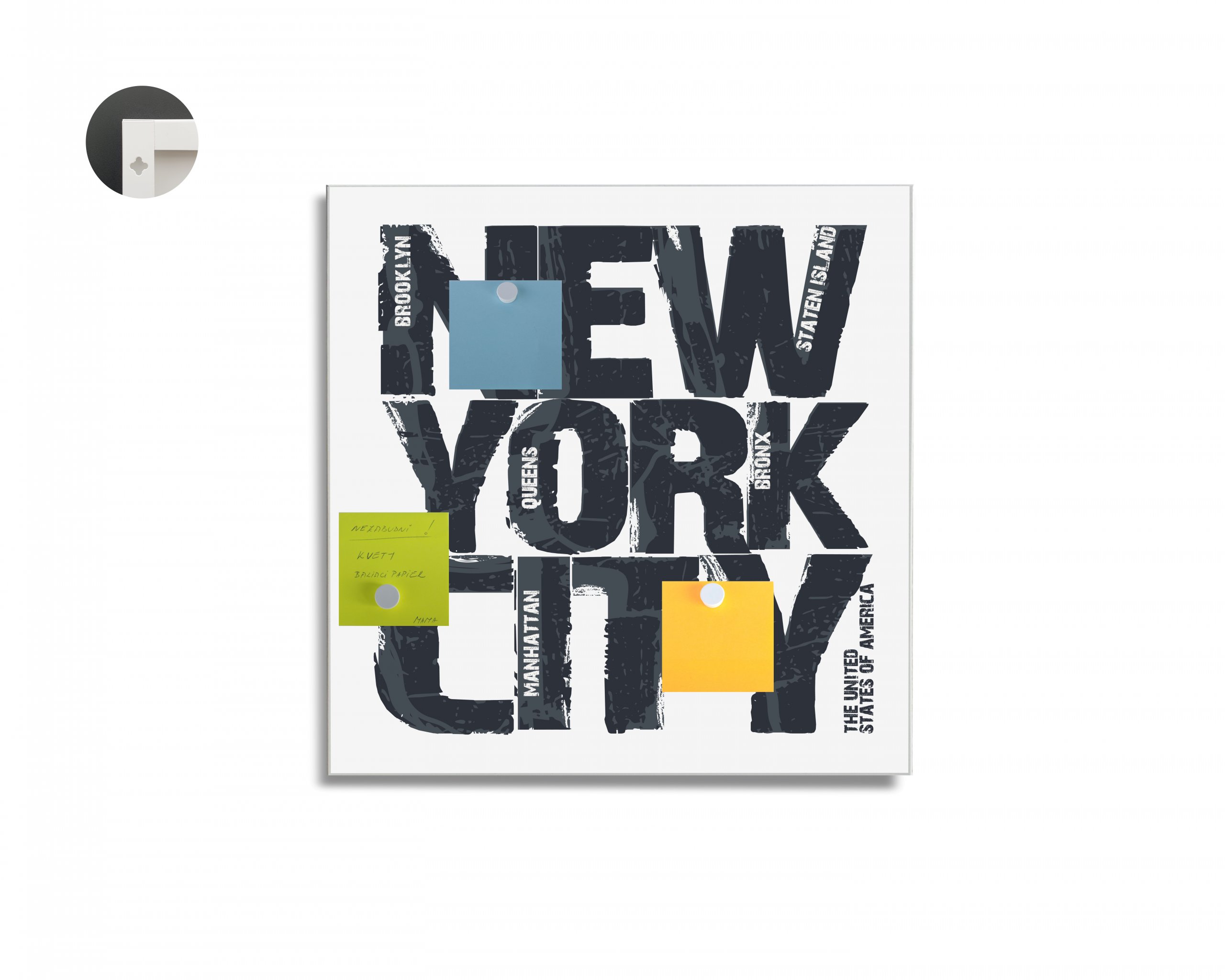 Magnetická tabuľa easy - motív Brooklyn
