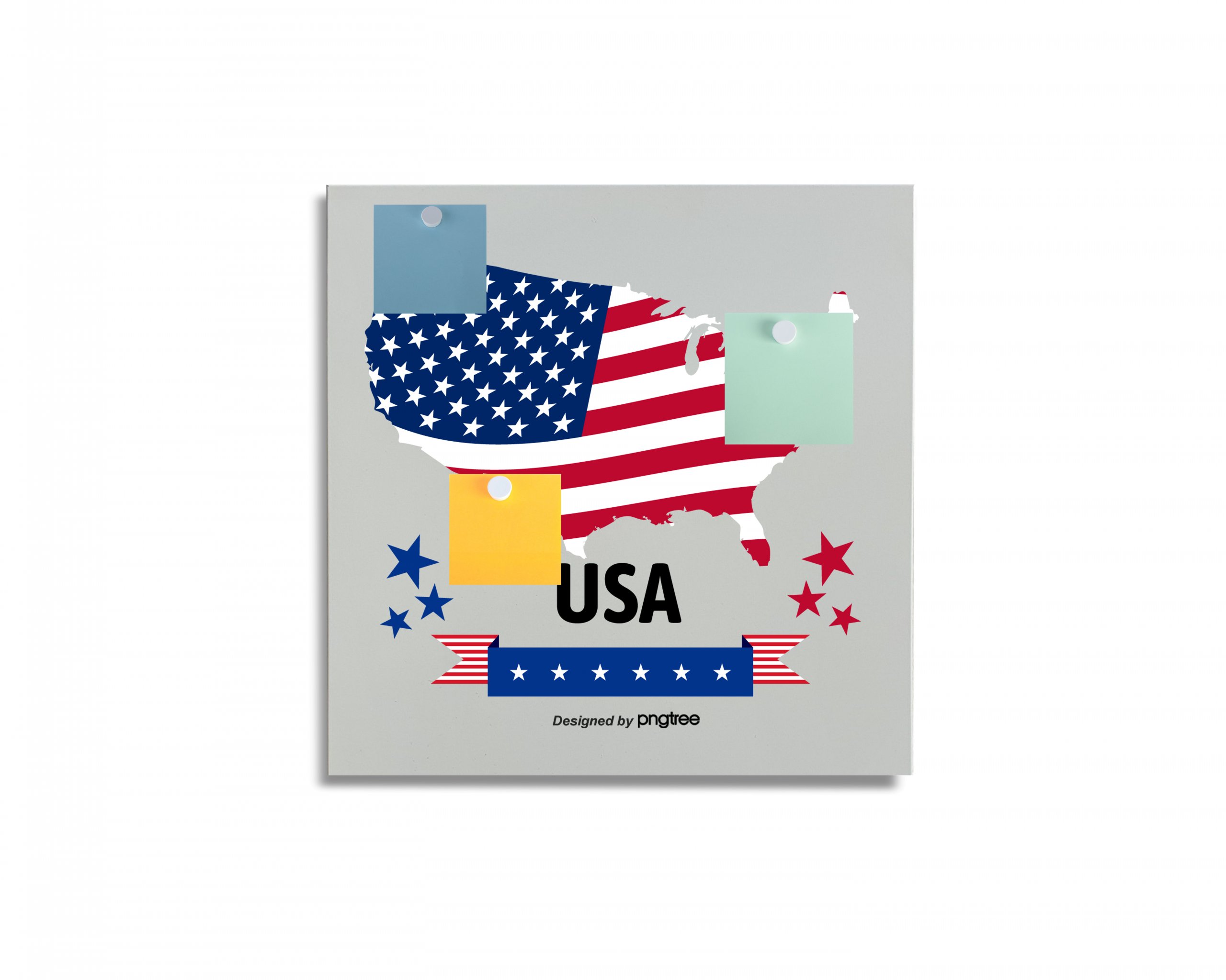 Magnetická tabuľa easy - motív USA