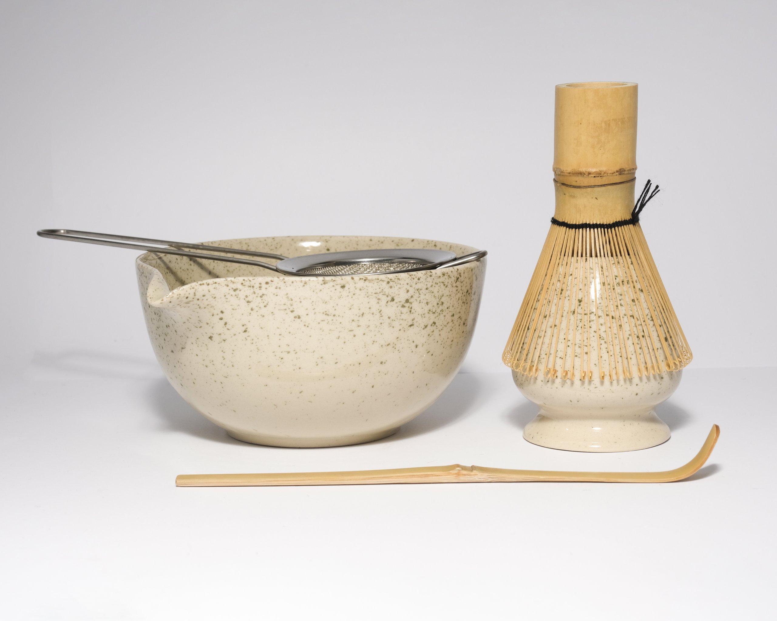 Matcha Ceremoniálny Set – Krémová edícia (5-dielny)