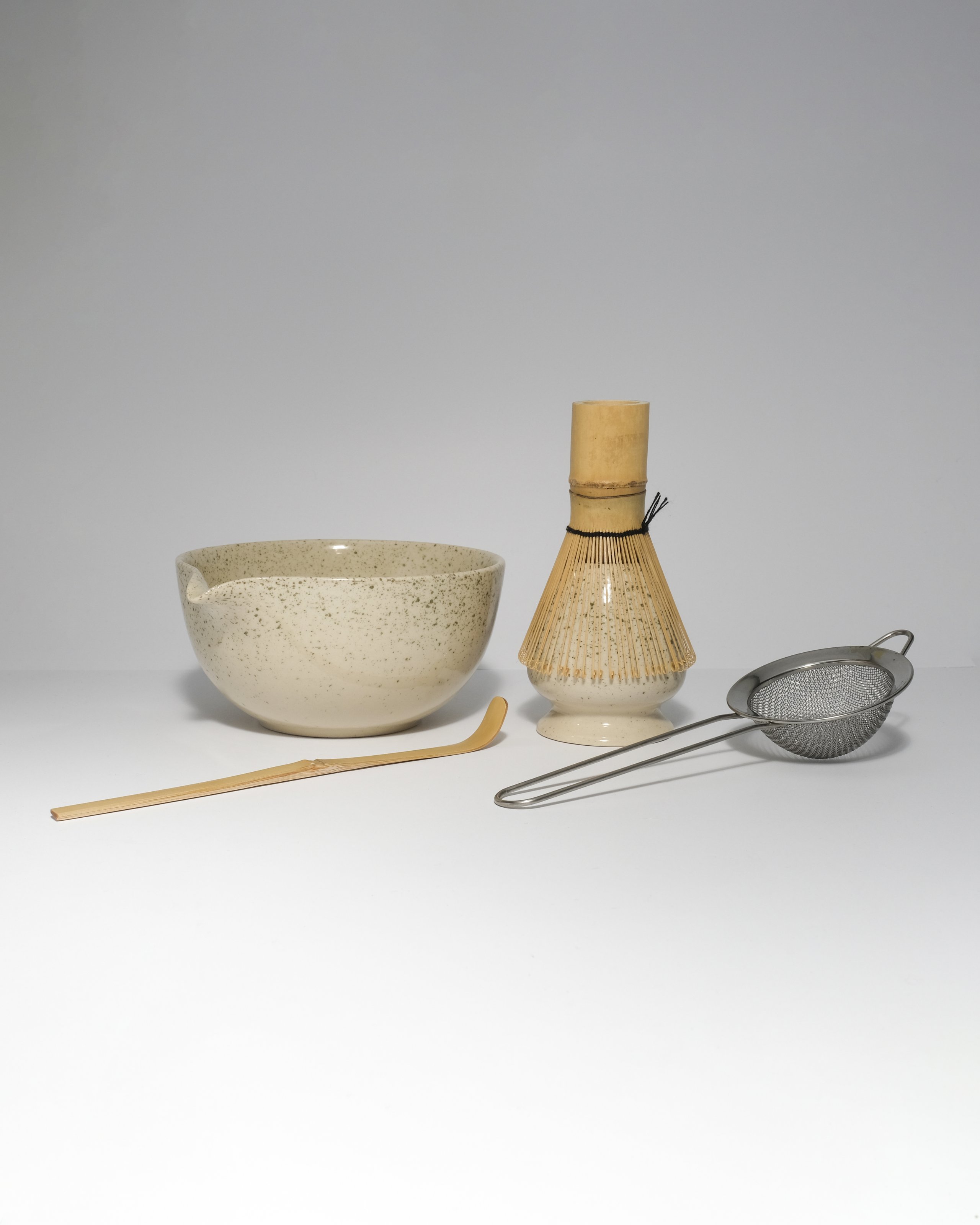 Matcha Ceremoniálny Set – Krémová edícia (5-dielny)