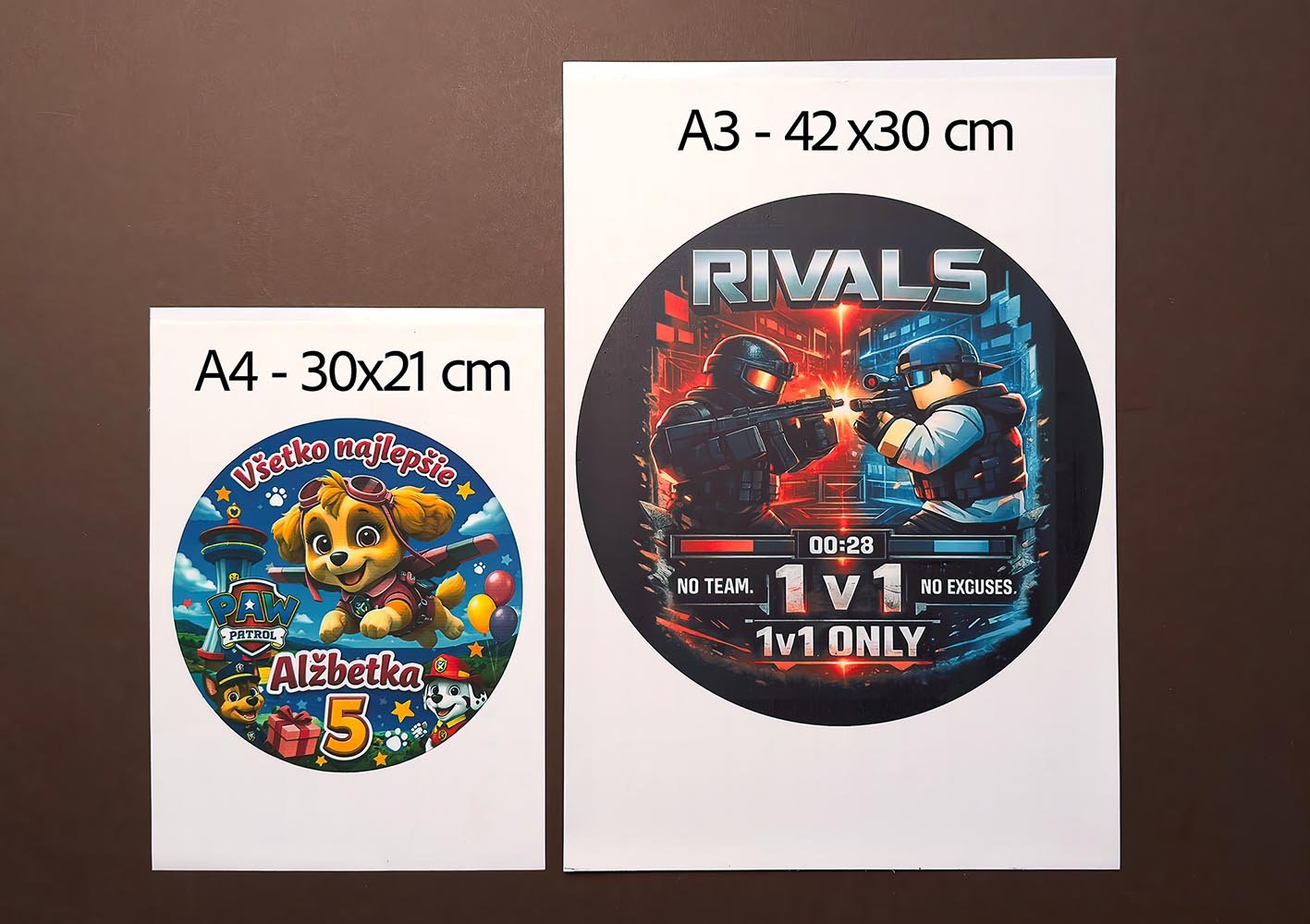 Potlač jedlého papiera a fondánu